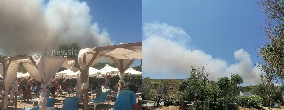 Μεγάλη φωτιά στο Λαύριο – Εκκενώνονται προληπτικά οικισμοί
