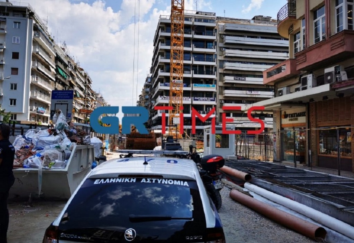 Εδώ σκοτώθηκε ο εργάτης στο μετρό Θεσσαλονίκης (video)