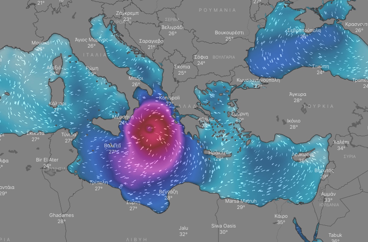 Καιρός – Καλλιάνος: Αυτές οι περιοχές θα βρεθούν στο «μάτι» του Μεσογειακού κυκλώνα