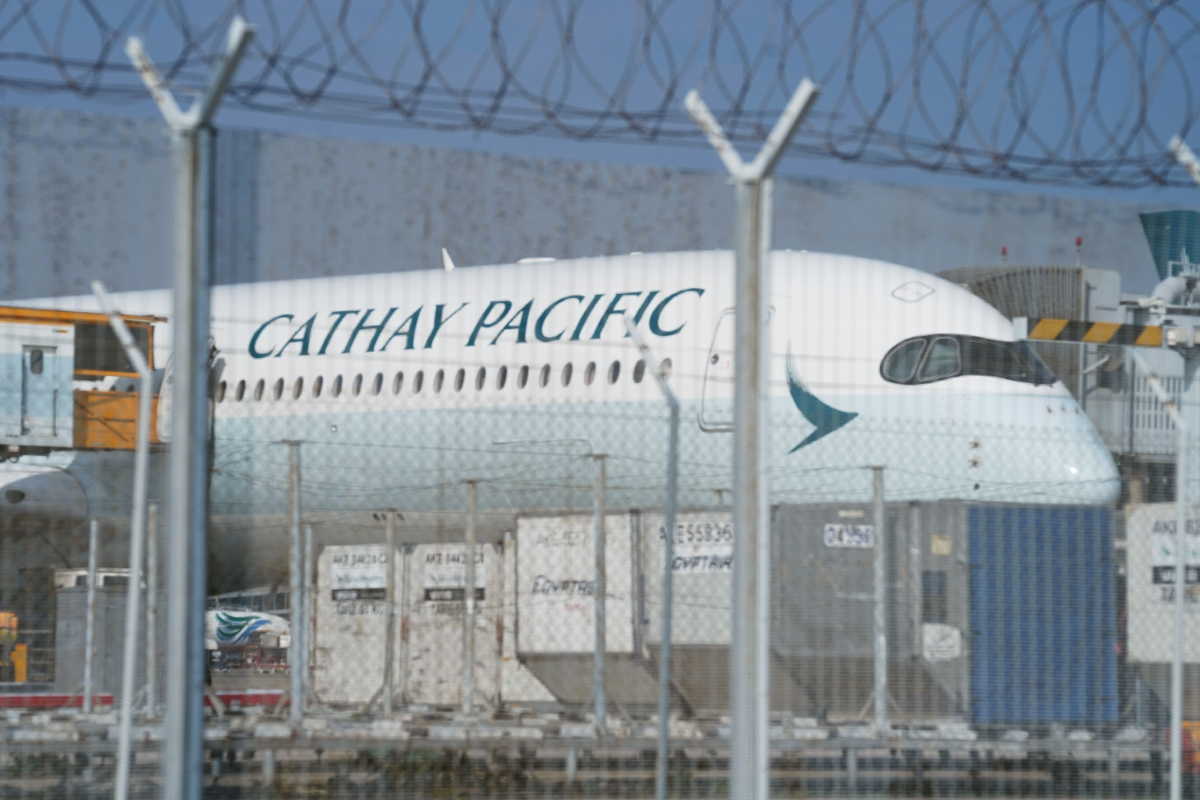 αεροπλάνο της αεροπορικής εταιρίας Cathay Pacific