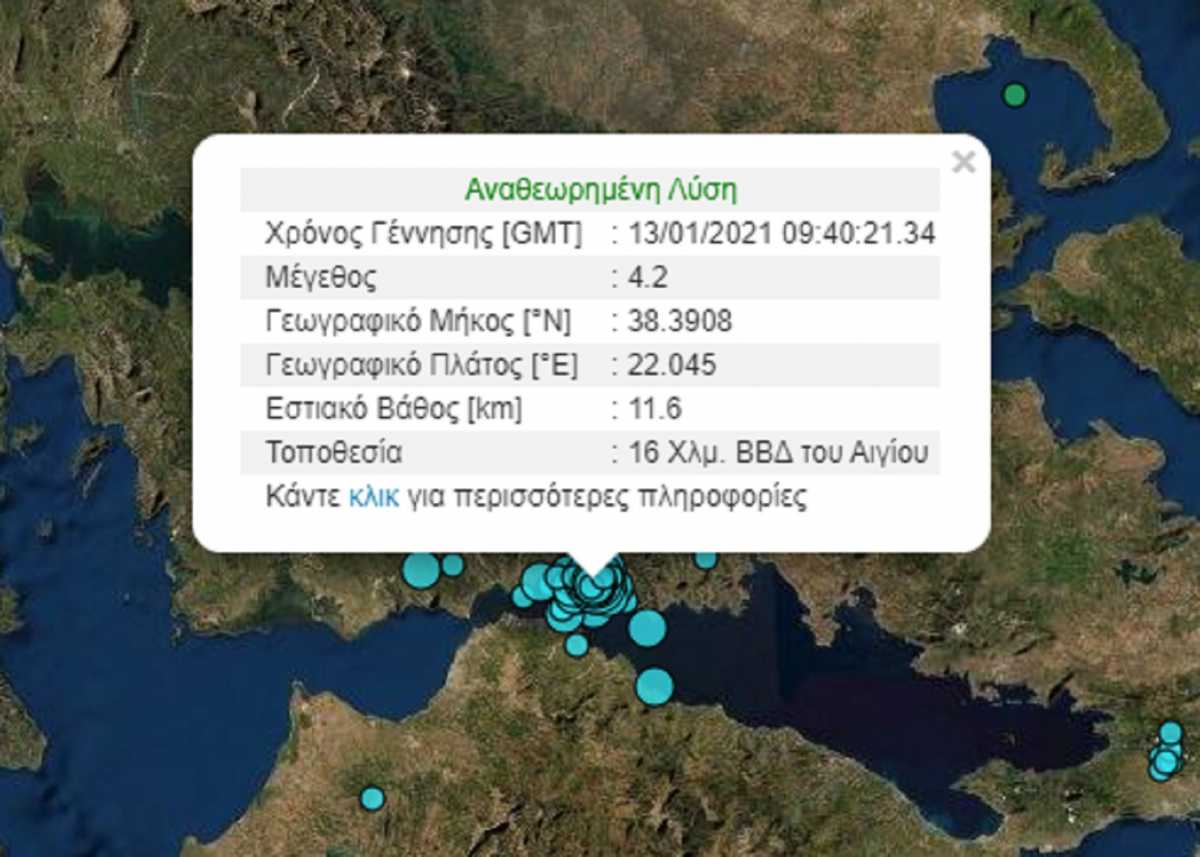 Σεισμός 4,2 Ρίχτερ ταρακούνησε Ναύπακτο και Αίγιο – Η γη συνεχίζει να σείεται (video)