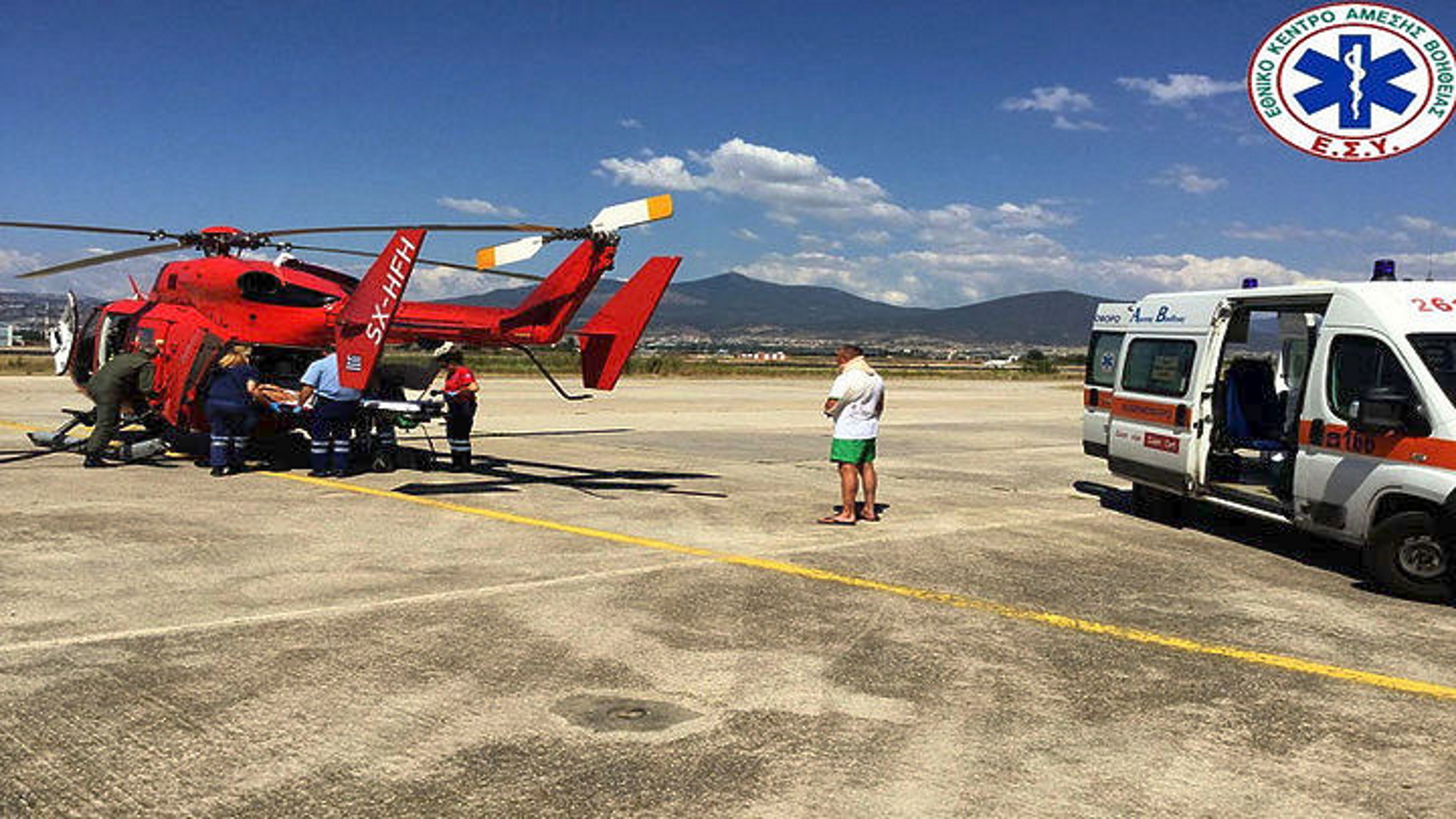 Επιχείρηση αεροδιακομιδής ασθενών με κορονοϊό από Πάρο και Μύκονο