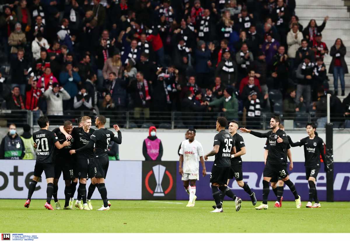 Europa League, Άιντραχτ Φρανκφούρτης – Ολυμπιακός 3-1: Έχασε το ματς και την πρώτη θέση η ομάδα του Πέδρο Μαρτίνς