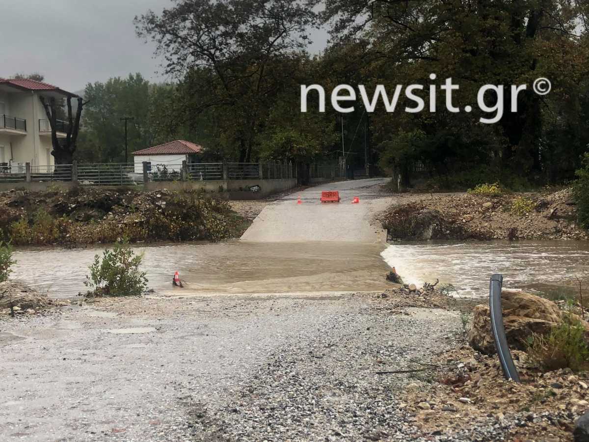 Καιρός – Κακοκαιρία «Μπάλλος»: Ξεχείλισαν ρέματα στη Χαλκιδική