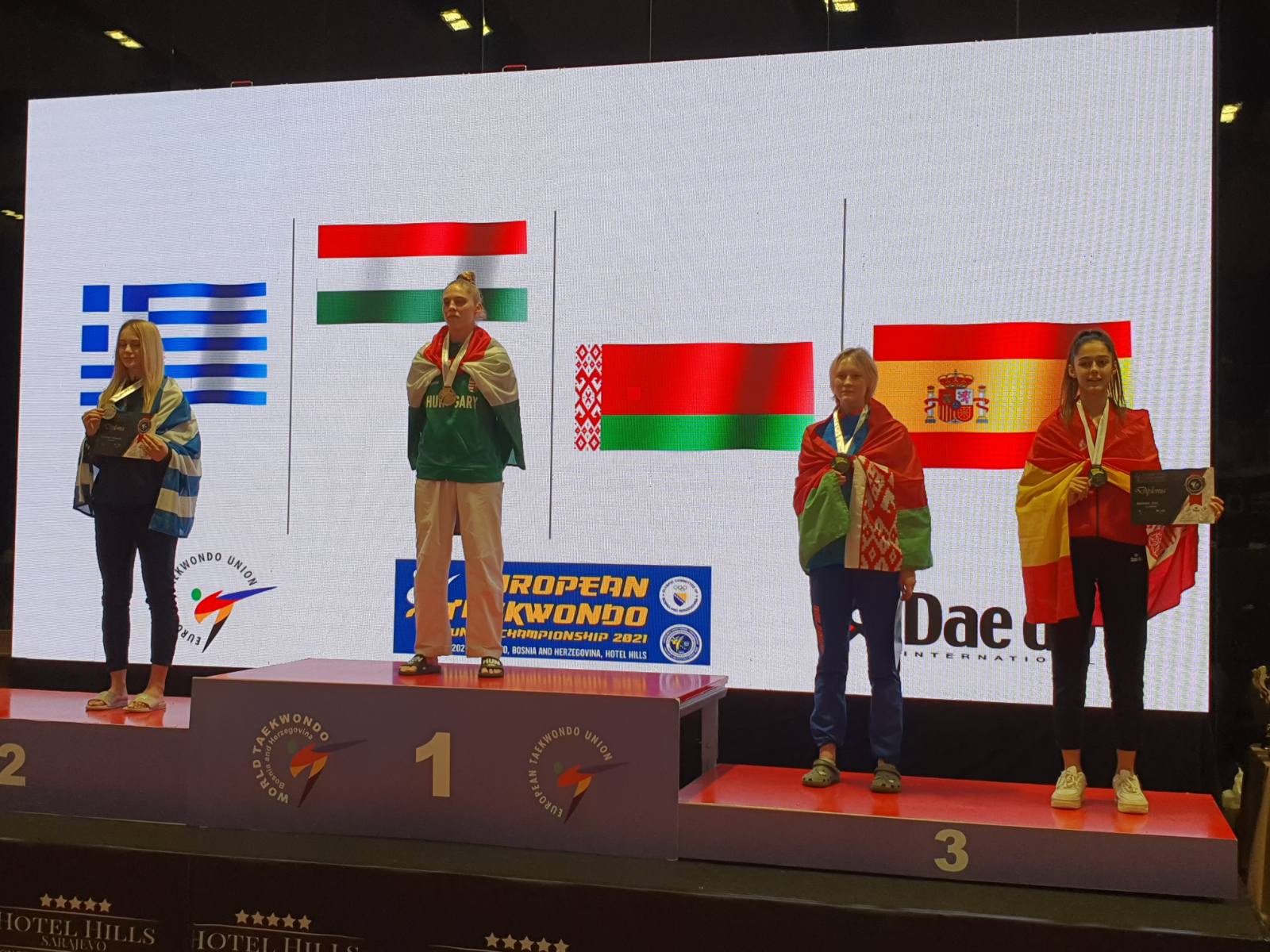 Ασημένιο μετάλλιο για την Θένια Σαρβανάκη στο Ευρωπαϊκό Πρωτάθλημα Ταεκβοντό Νεανίδων
