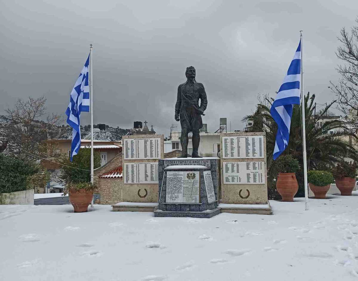 Κακοκαιρία Carmel στην Κρήτη: Λευκά τοπία και τσουχτερό κρύο σε όλο το νησί – Μαγικές εικόνες