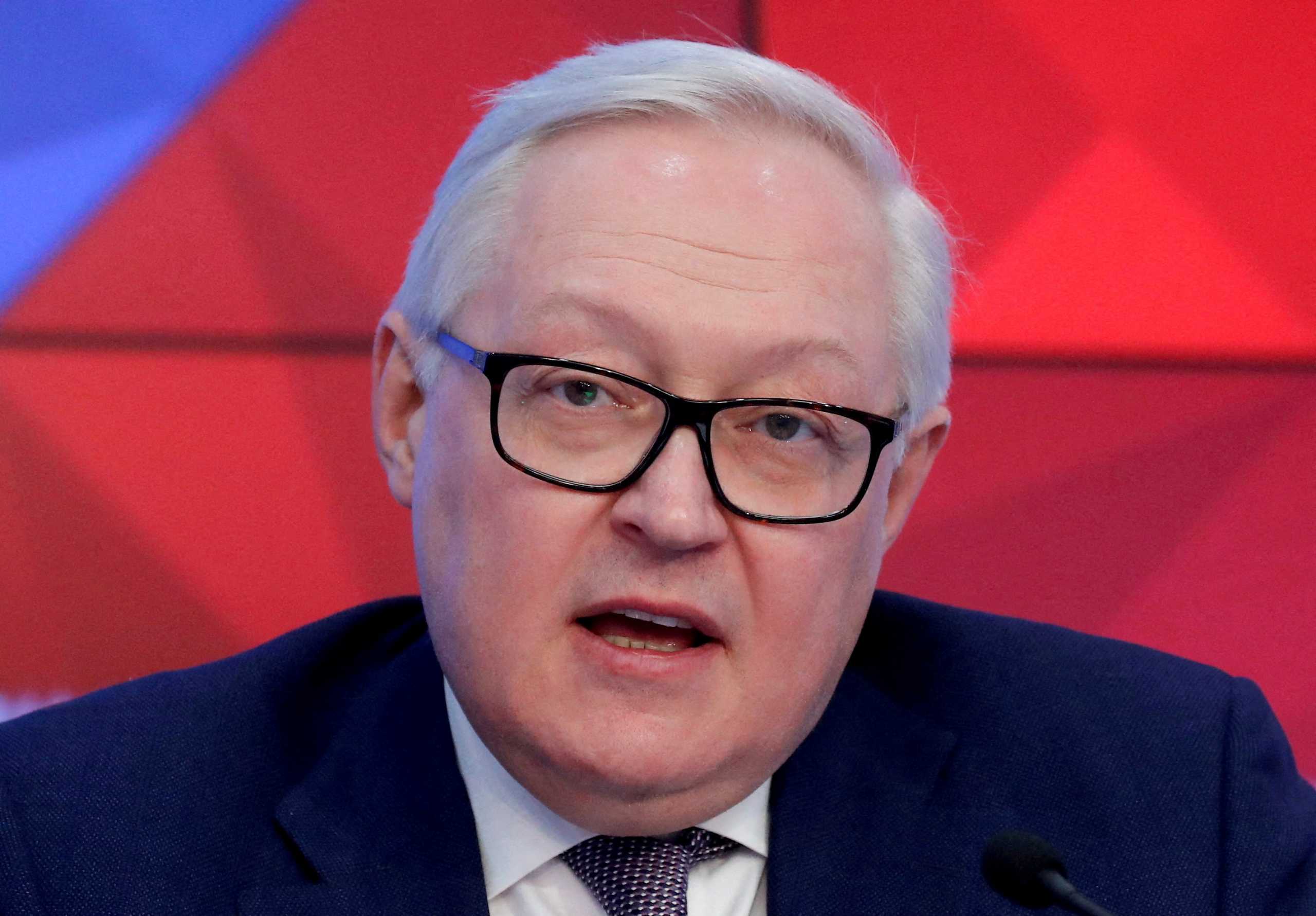 FILE PHOTO: Russian Deputy Foreign Minister Sergei Ryabkov speaks during a news conference in Moscow, Russia February 7, 2019. REUTERS