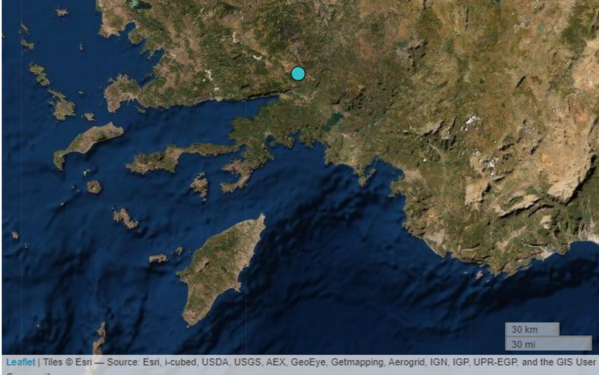 Σεισμός στη Ρόδο – Στα μικρασιατικά παράλια το επίκεντρο