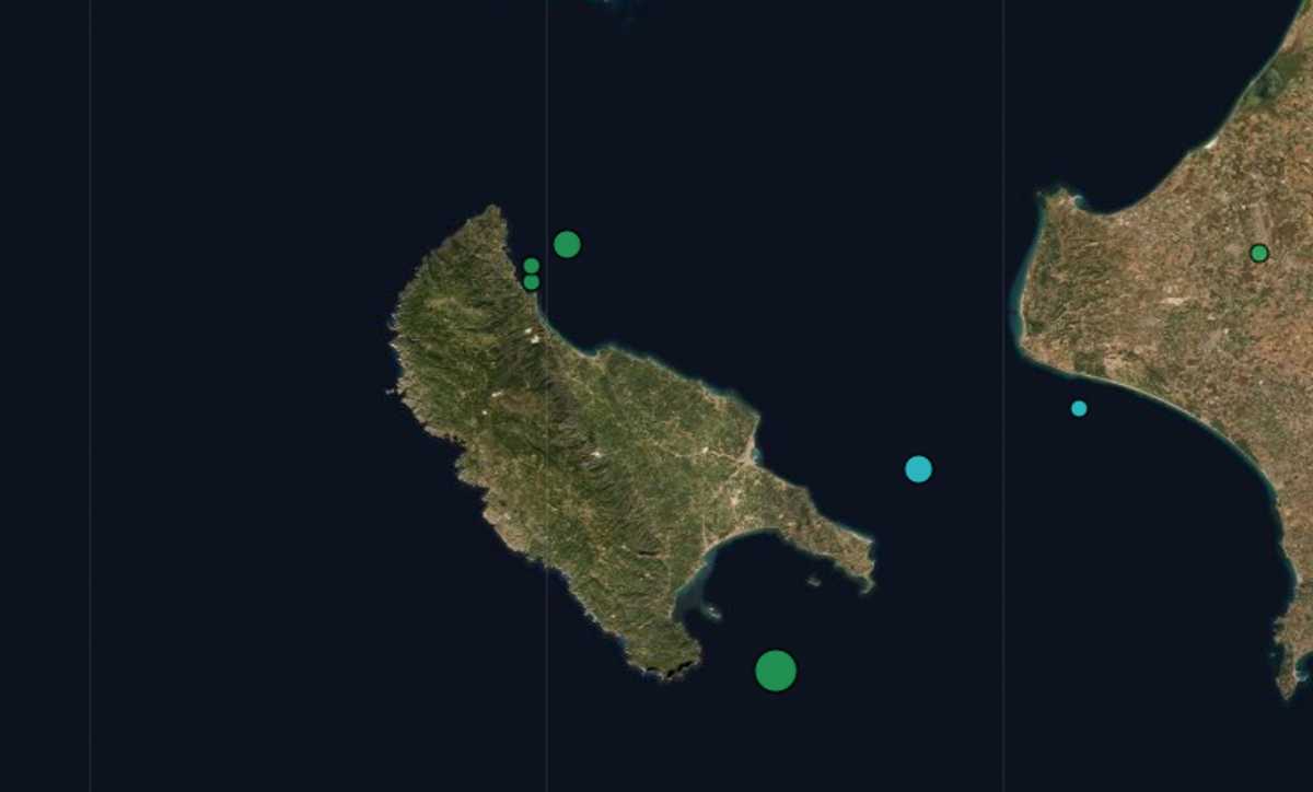 Σεισμοί στη Ζάκυνθο – Το επίκεντρο στη θάλασσα