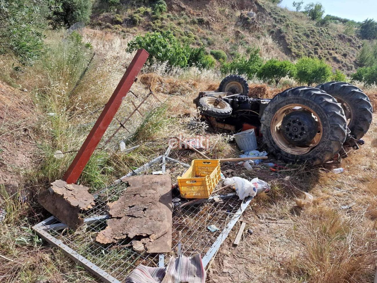 Ηράκλειο: Τον σκότωσε το τρακτέρ που οδηγούσε – Αυτοψία στο χωράφι της τραγωδίας στο Μεσοχωριό