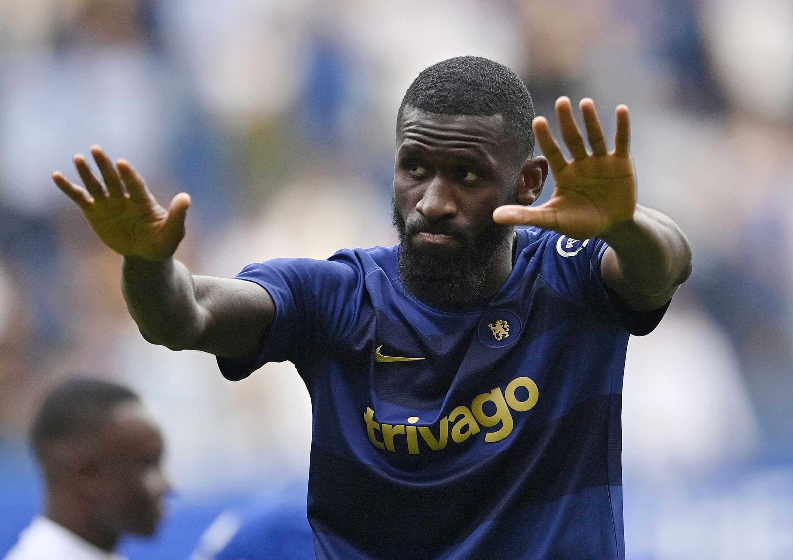 Soccer Football - Premier League - Chelsea v Watford - Stamford Bridge, London, Britain - May 22, 2022   Chelsea's Antonio Rudiger gestures after the match. REUTERS