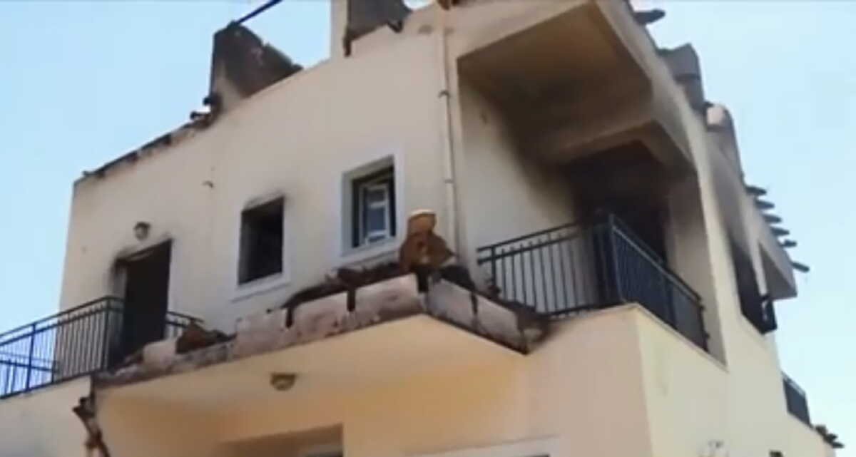 Φωτιά στην Πεντέλη: Κάηκε το σπίτι της Ελένης Γερασιμίδου στην Παλλήνη