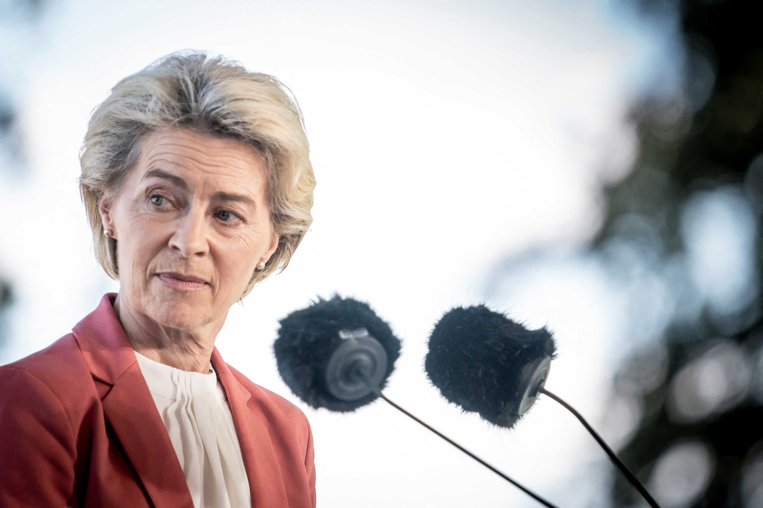 European Commission President Ursula von der Leyen attends a news conference after a meeting at the Baltic Sea Energy Security Summit, at Marienborg in Kongens Lyngby, north of Copenhagen, Denmark, August 30, 2022.  Mads Claus Rasmussen