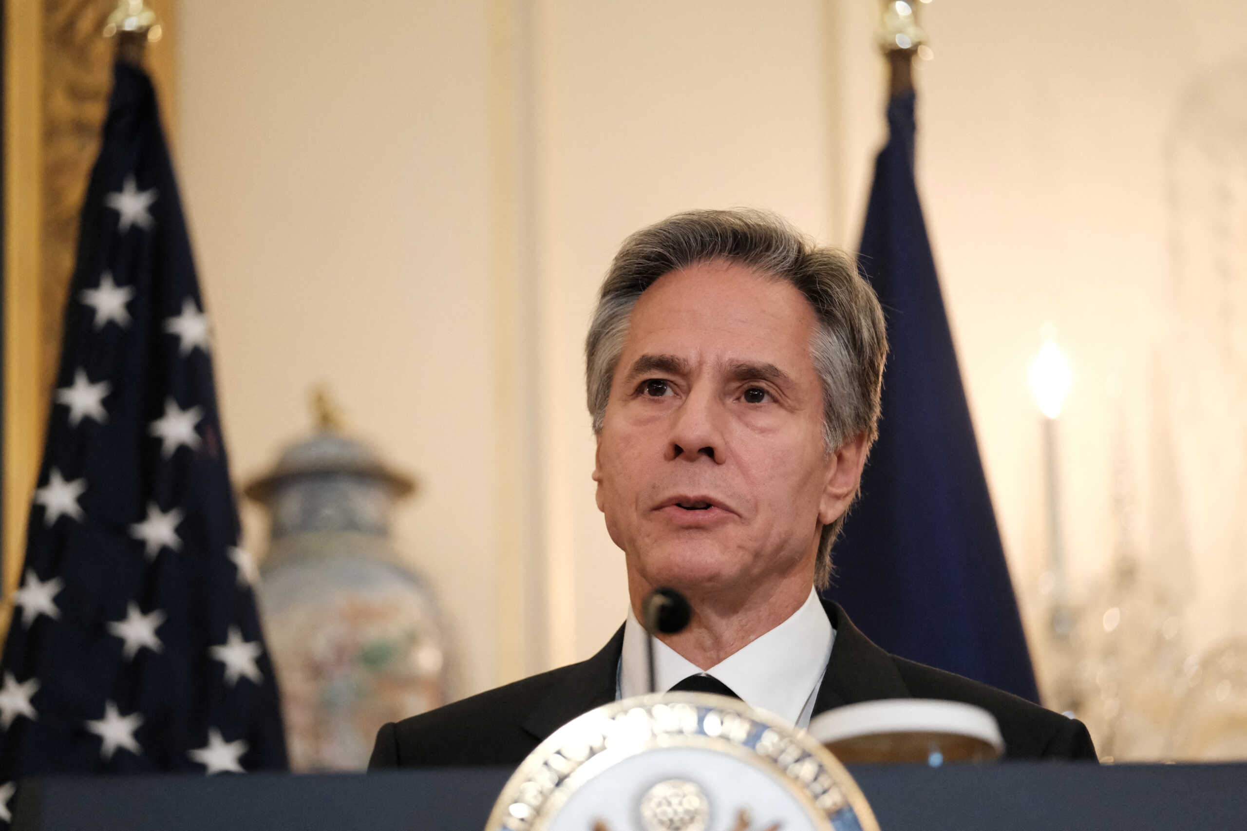 U.S. Secretary of State Antony Blinken holds a joint press availability with French Foreign Minister Catherine Colonna at the State Department in Washington, U.S. October 21, 2022.  REUTERS