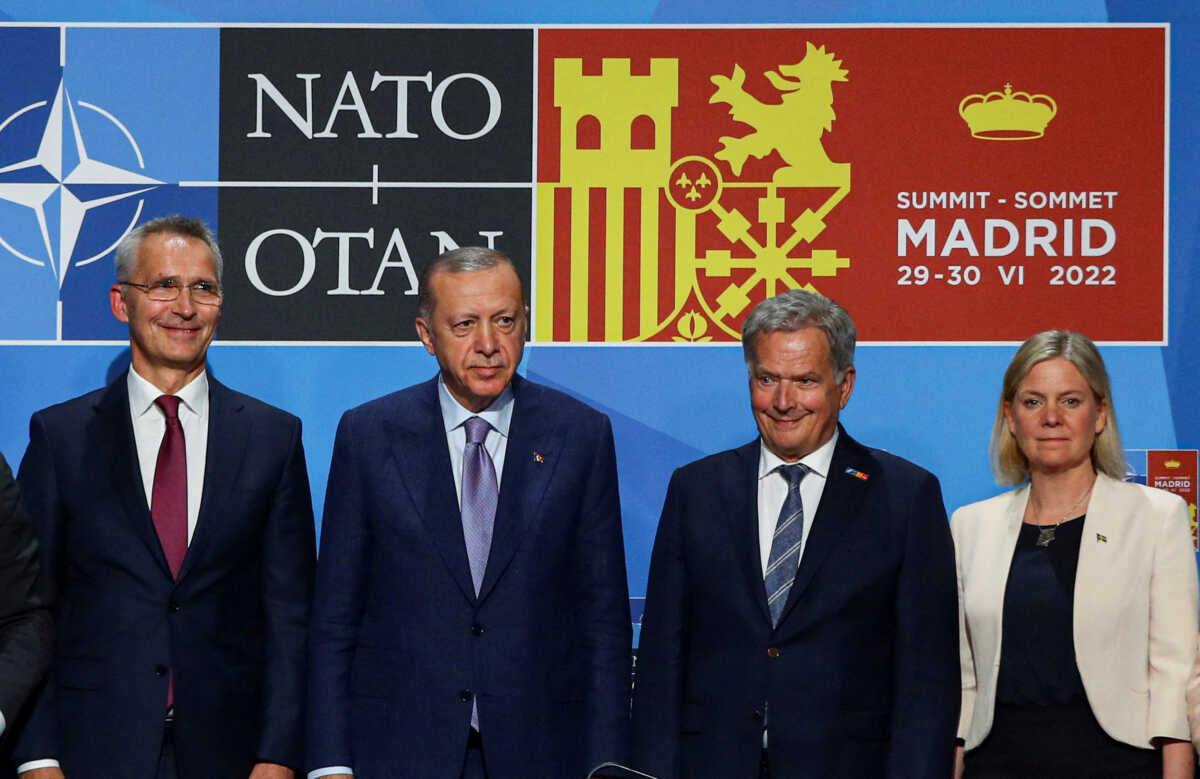Ρετζέπ Ταγίπ Ερντογάν: «Ευχόμαστε ειλικρινώς να ενταχθεί η Σουηδία στο ΝΑΤΟ»