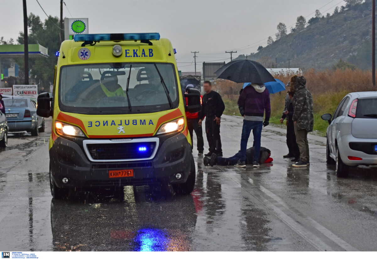 Τροχαίο δυστύχημα με παράσυρση γυναίκας στην παλαιά εθνική οδό Κορίνθου – Πατρών