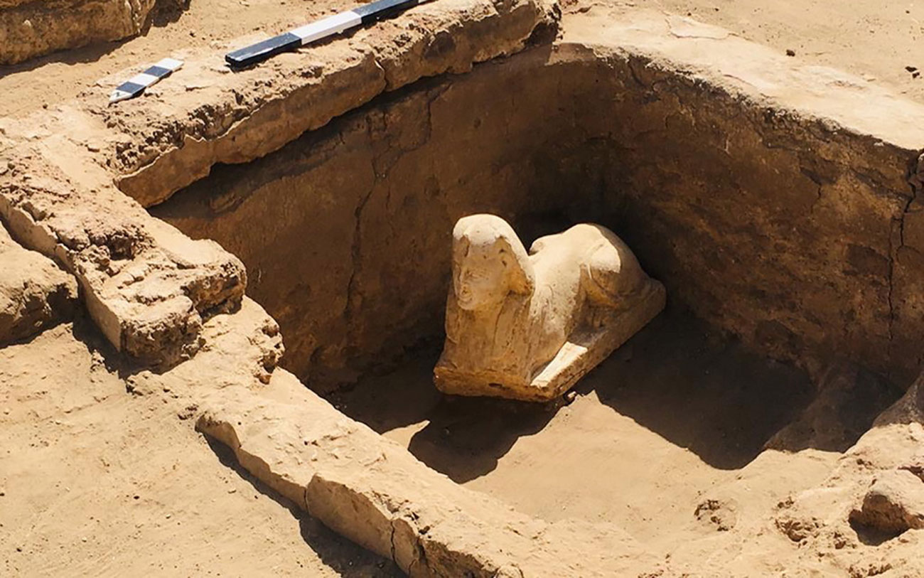 Αίγυπτος: Βρήκαν χαμογελαστή Σφίγγα στα ερείπια ναού