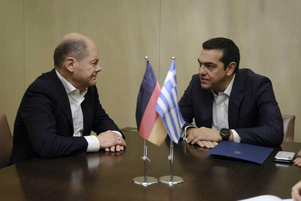 Συνάντηση του Αλέξη Τσίπρα με τον Όλαφ Σολτς – «Του παρουσίασα το σχέδιο για μια προοδευτική κυβέρνηση»