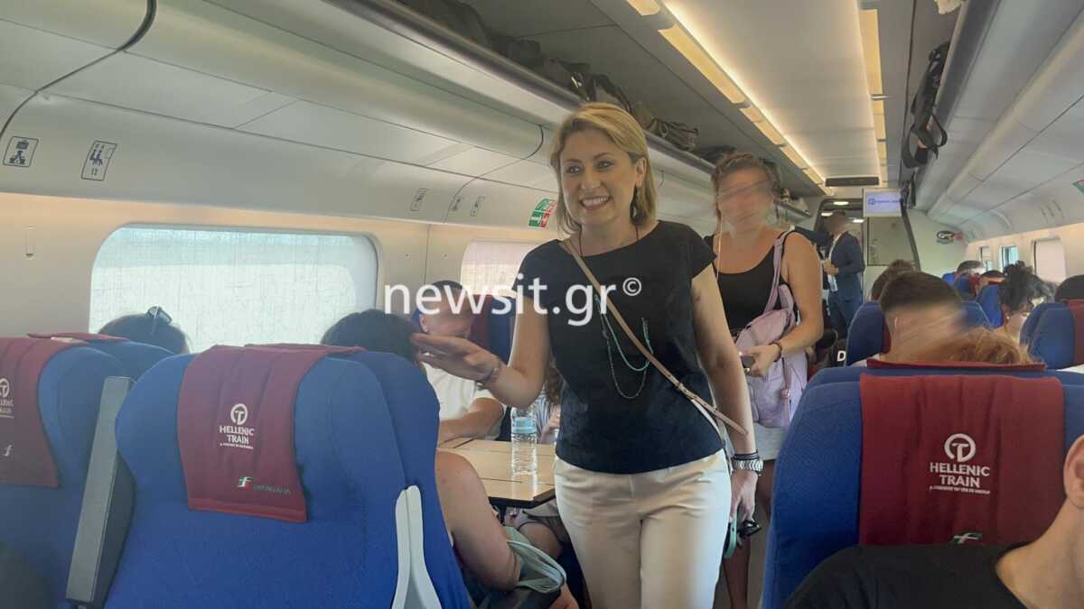 Χριστίνα Αλεξοπούλου: Πήρε τηλέφωνο τη διοίκηση γιατί είχε ζέστη στο τρένο για Θεσσαλονίκη