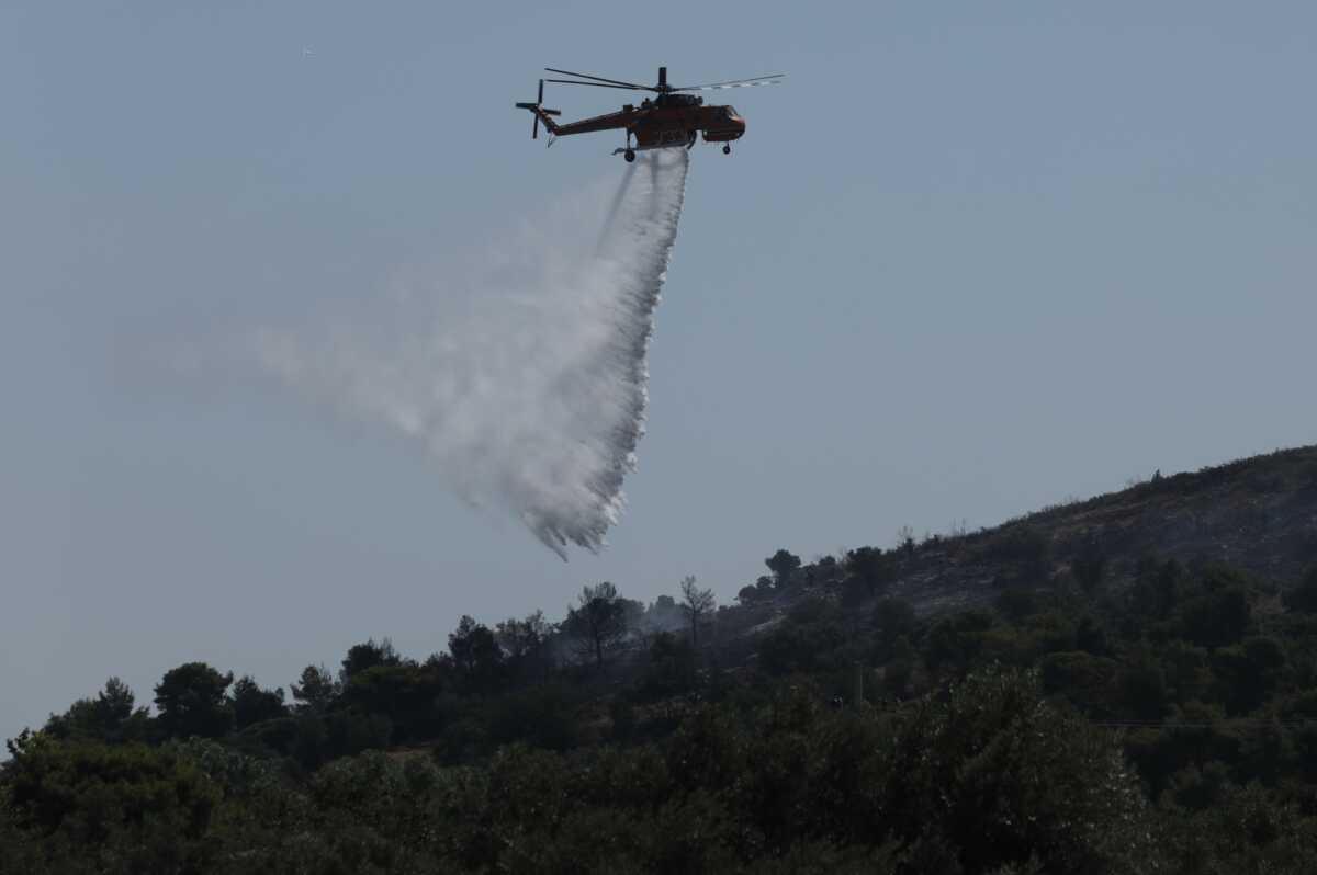 Φωτιά στον Ασπρόπυργο στην περιοχή «Μελίσσια»