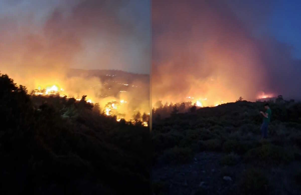 Φωτιά στη Ρόδο: Συνεχείς οι αναζωπυρώσεις στα μέτωπα – 4η συνεχόμενη νύχτα μάχης με τις φλόγες