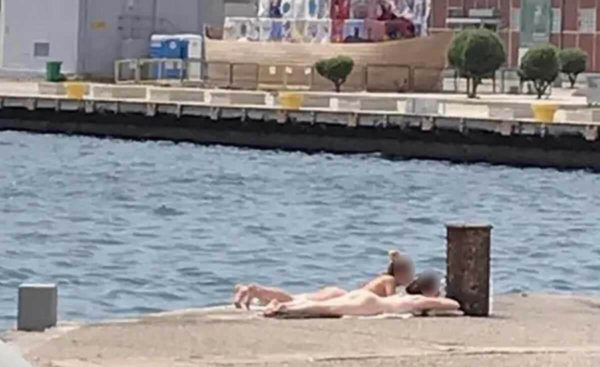 Θεσσαλονίκη: Γυμνισμός και ηλιοθεραπεία από δύο κοπέλες στη λεωφόρο Νίκης