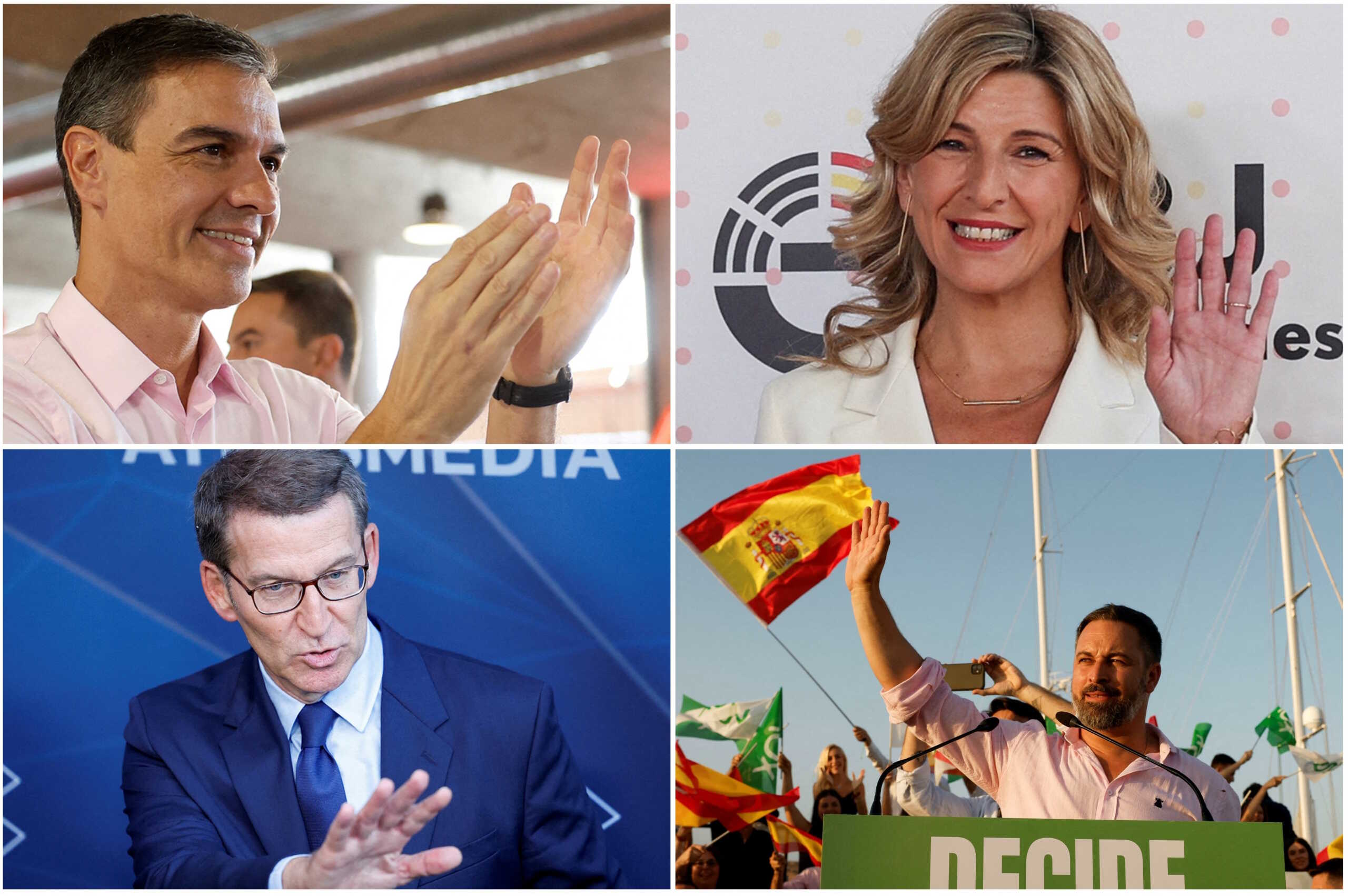 Εκλογές στην Ισπανία: Στη «μάχη» Πέδρο Σάντσεθ, Αλμπέρτο Νούνιεθ Φεϊχό, Γιολάντα Ντίαθ, Σαντιάγο Αμπασκάλ