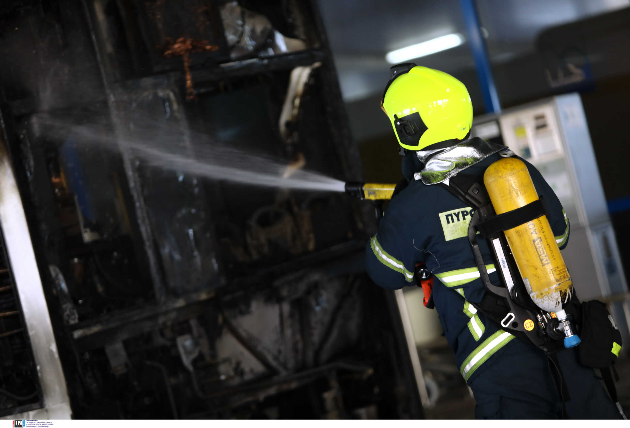 Μαρκόπουλο: Φωτιά σε λεωφορείο σήμανε συναγερμό στην πυροσβεστική