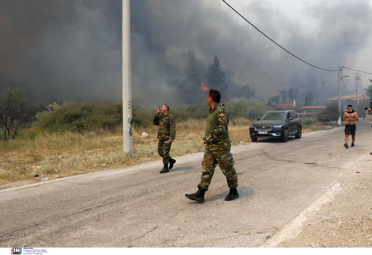Φωτιές στην Ελλάδα: Η συνδρομή των Ενόπλων Δυνάμεων στα σημερινά ενεργά μέτωπα