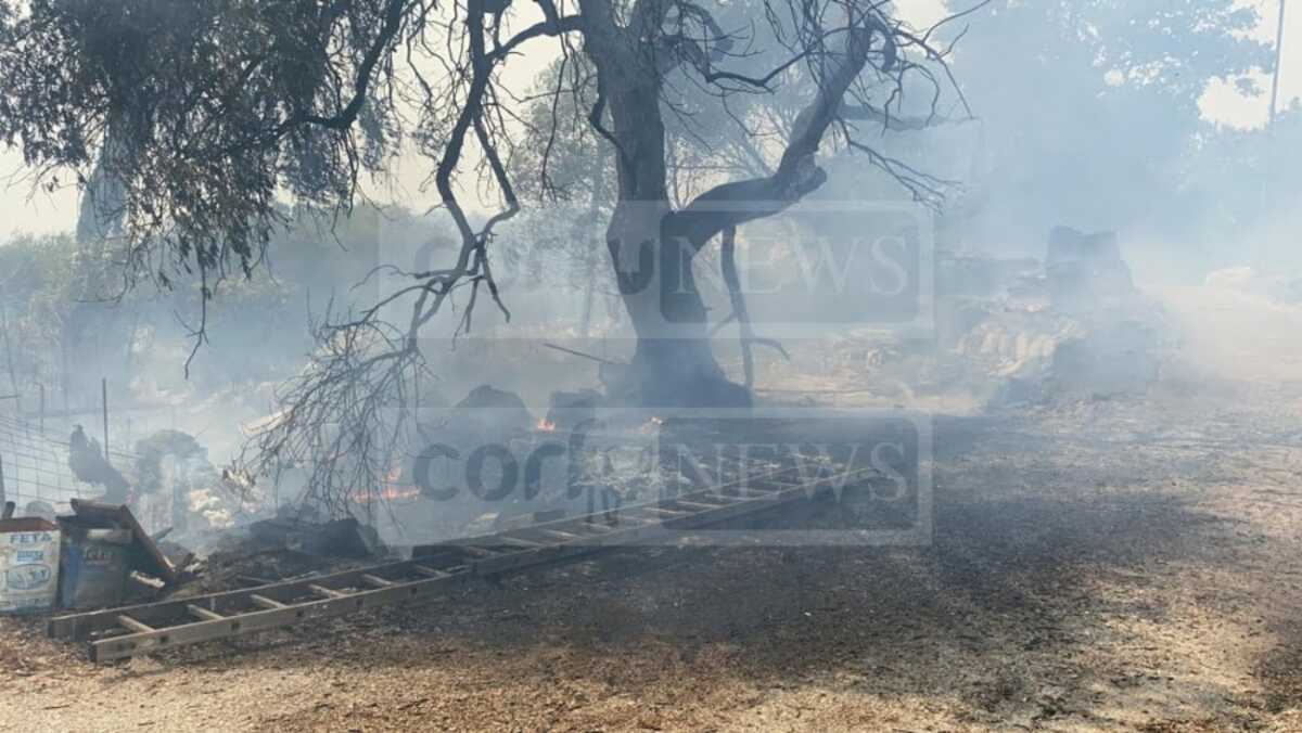 Φωτιά στην Κέρκυρα: Μήνυμα του 112 μετά την πυρκαγιά στην περιοχή των Αυλιωτών