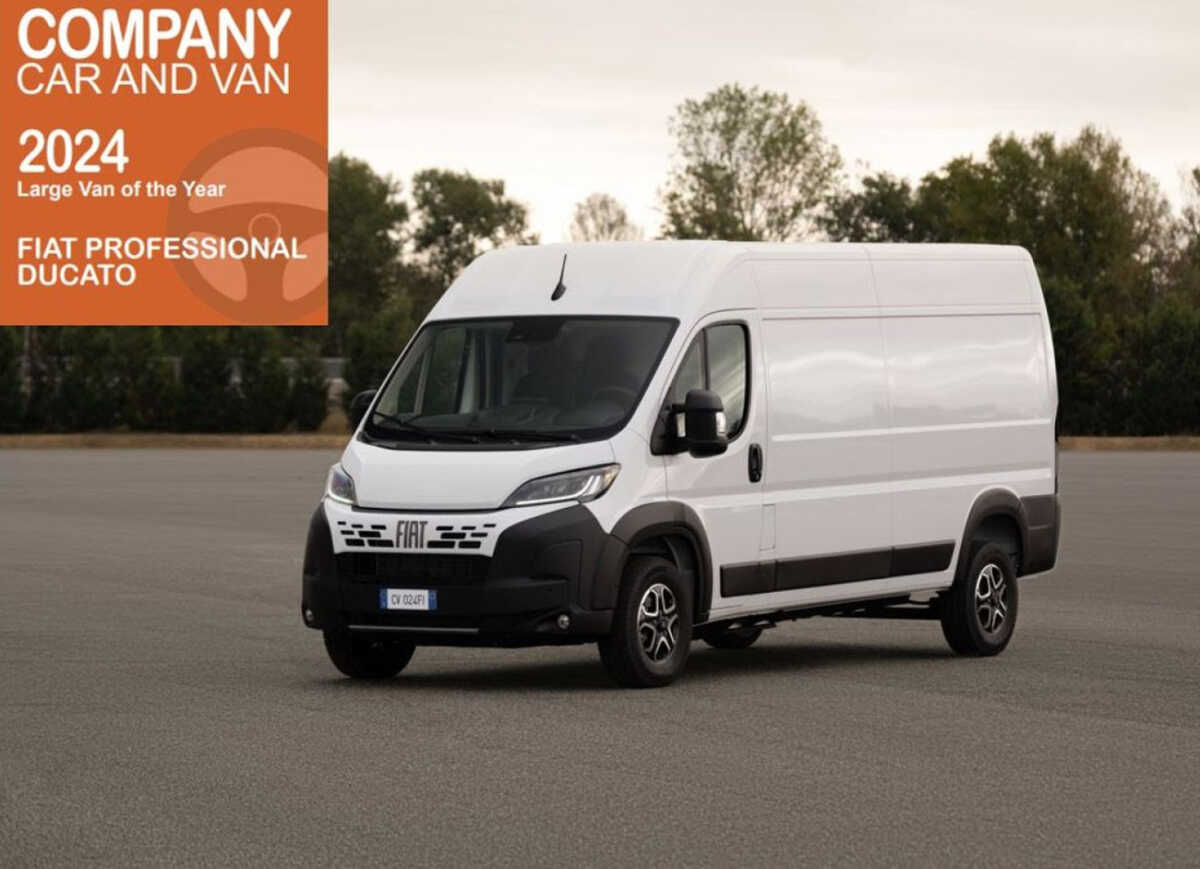 Το FIAT Ducato είναι το «Large Van of the Year» των Company Car and Van Awards για 5η συνεχόμενη χρονιά