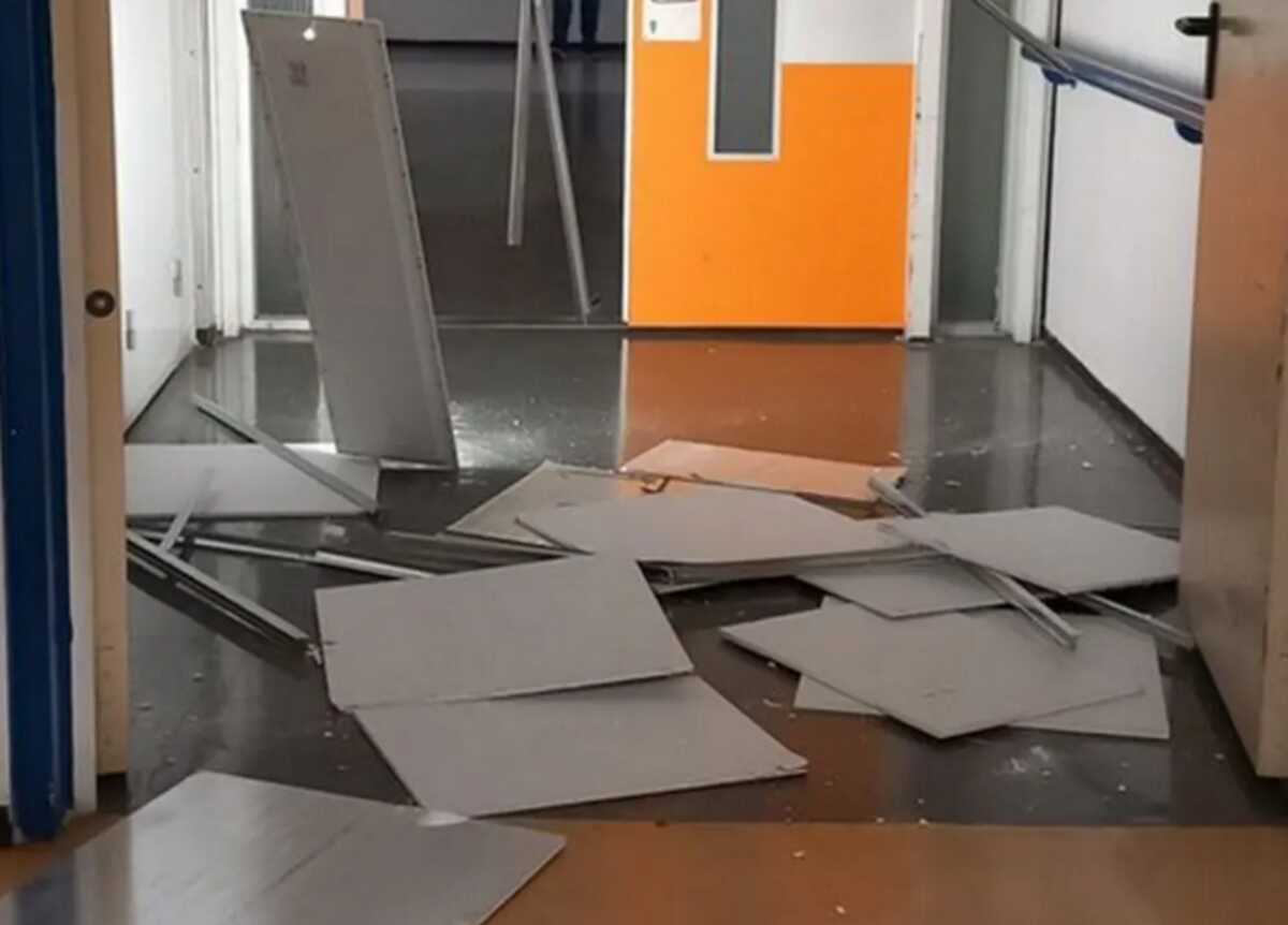 Πάτρα: Κατέρρευσε τμήμα της οροφής στο νοσοκομείο του Ρίου