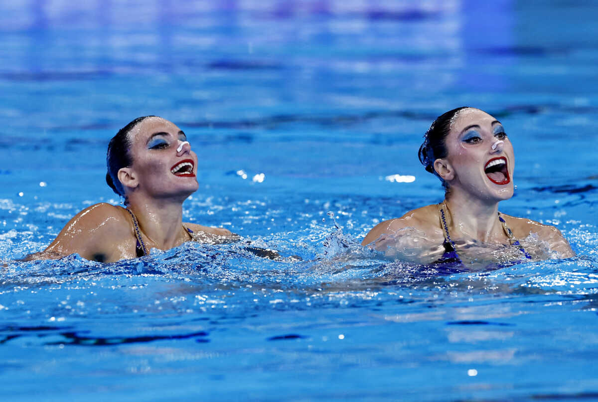 Ευαγγελία Πλατανιώτη και Σοφία Μαλκογεώργου έμειναν στην 5η θέση στο τεχνικό του ευρωπαϊκού της καλλιτεχνικής κολύμβησης