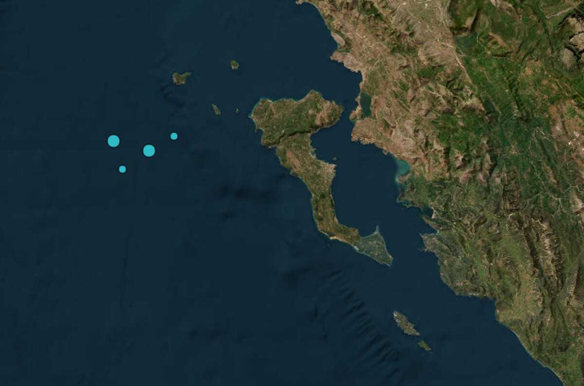 Σεισμός 3,6 Ρίχτερ δυτικά από την Κέρκυρα