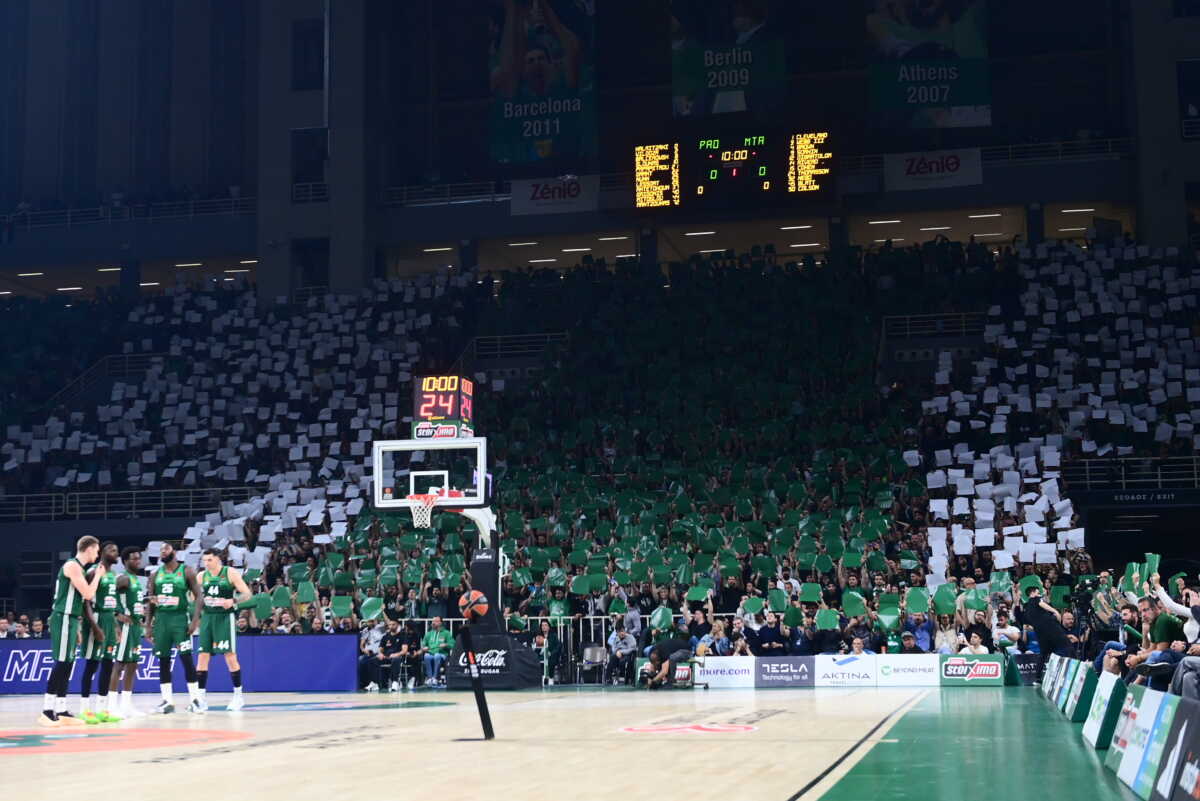 Παναθηναϊκός – Μακάμπι Τελ Αβίβ: Το πέταλο των οργανωμένων στο ΟΑΚΑ γέμισε δυο ώρες πριν το τζάμπολ του game 5