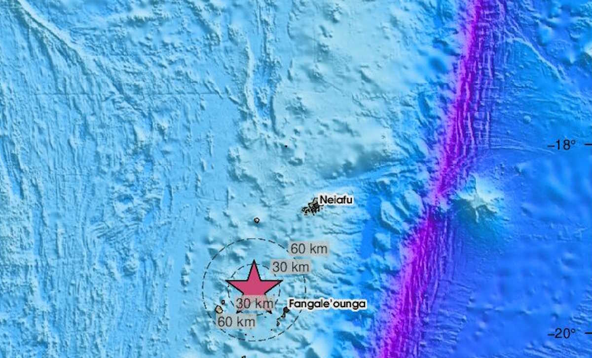 Σεισμός 6,6 Ρίχτερ ταρακούνησε το αρχιπέλαγος των νήσων Τόνγκα στον Ειρηνικό Ωκεανό