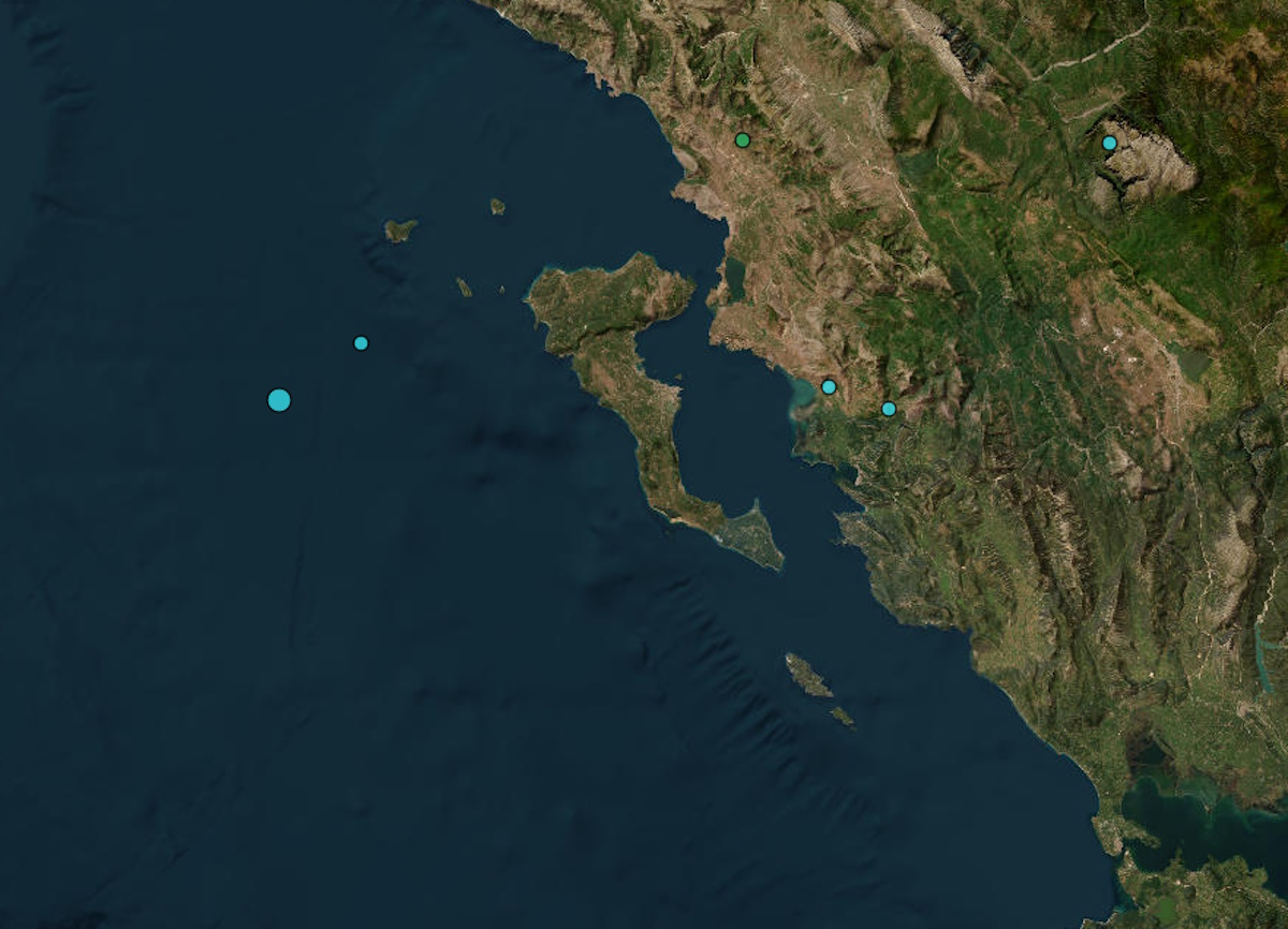 Σεισμός στην Κέρκυρα: 3,9 Ρίχτερ «ξύπνησαν» τους κατοίκους