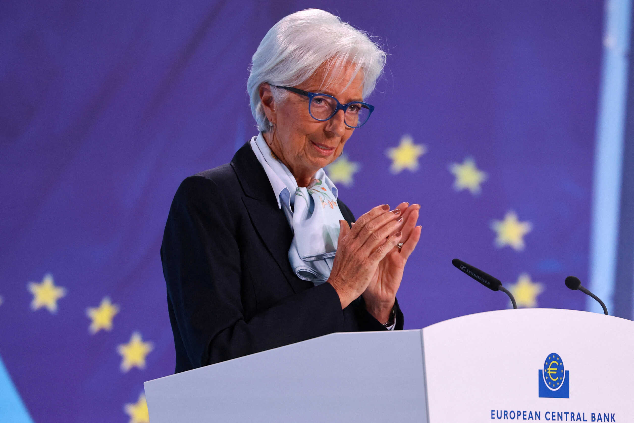 FILE PHOTO: European Central Bank (ECB) president Christine Lagarde speaks during a press conference following the Governing Council's monetary policy meeting, in Frankfurt, Germany April 11, 2024. REUTERS