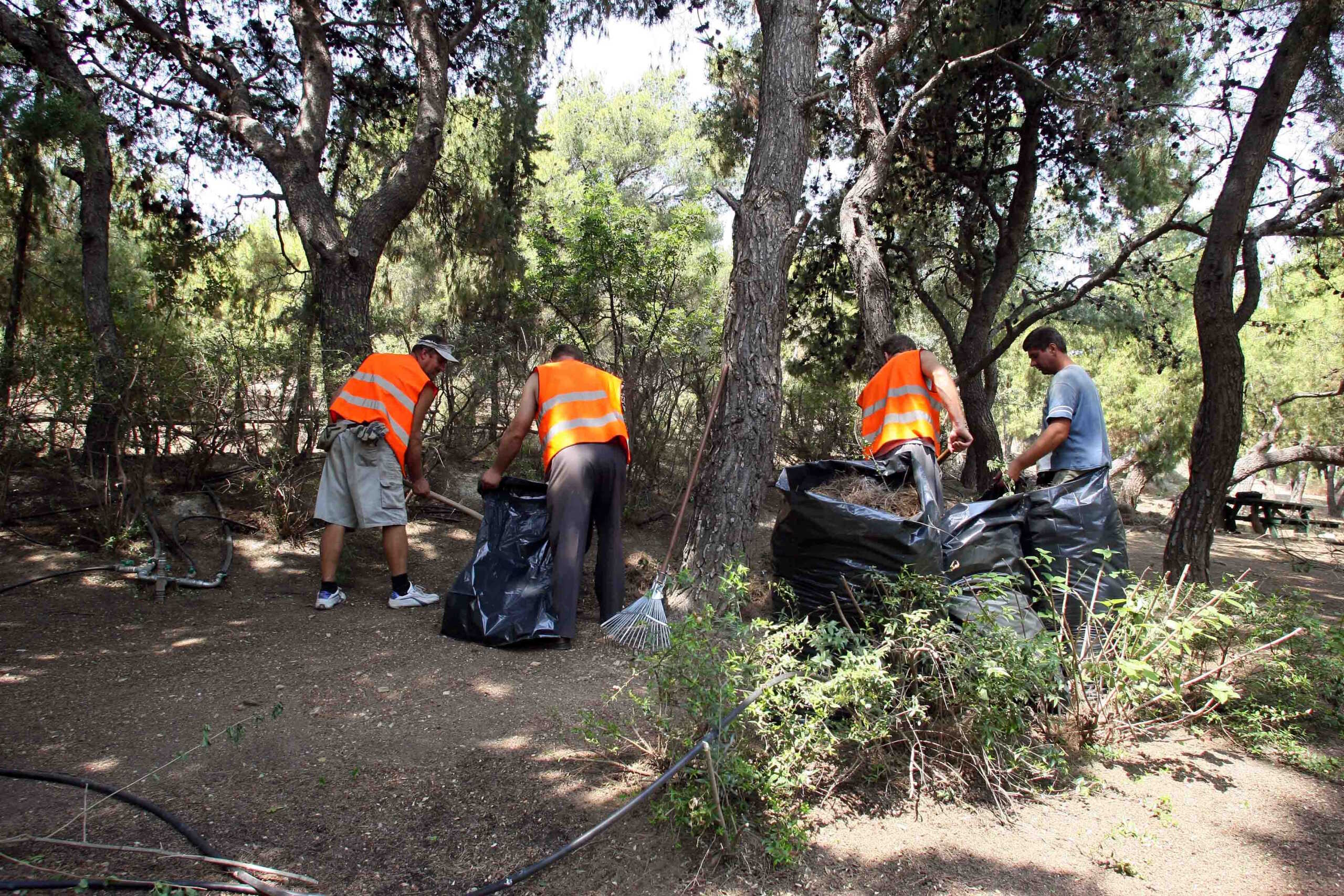 ΣΥΝΕΡΓΕΙΟ ΤΟΥ ΔΗΜΟΥ ΑΘΗΝΑΣ ΚΑΘΑΡΙΖΕΙ ΤΑ ΞΕΡΑ ΧΟΡΤΑ ΣΤΟΝ ΛΥΚΑΒΗΤΟ.ΛΟΓΩ ΤΩΝ ΥΨΗΛΩΝ ΘΕΡΜΟΚΡΑΣΙΩΝ Ο ΚΙΝΔΥΝΟΣ ΓΙΑ ΠΥΡΚΑΓΙΑ ΕΙΝΑΙ ΜΕΓΑΛΟΣ  (ΤΑΤΙΑΝΑ ΜΠΟΛΑΡΗ