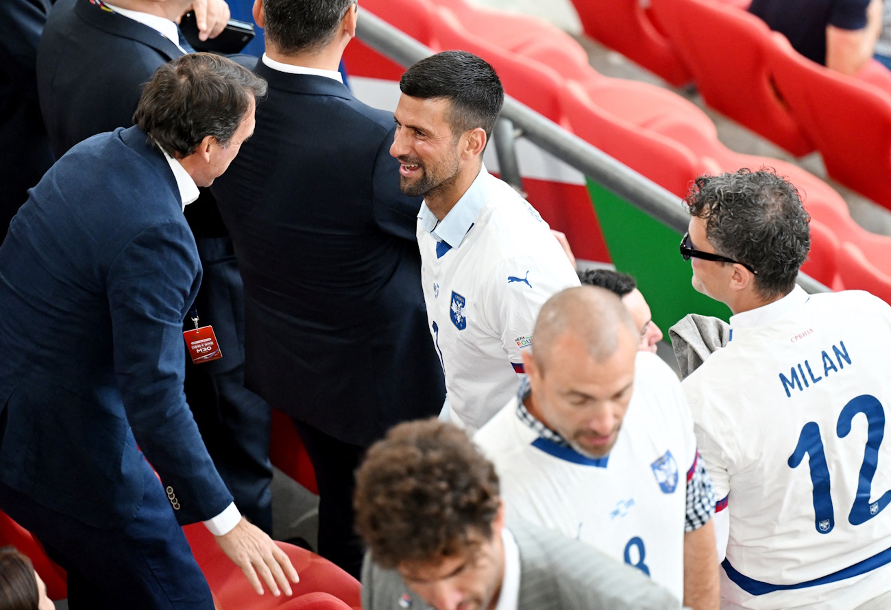 Ο Νόβακ Τζόκοβιτς στο Δανία – Σερβία για το Euro 2024