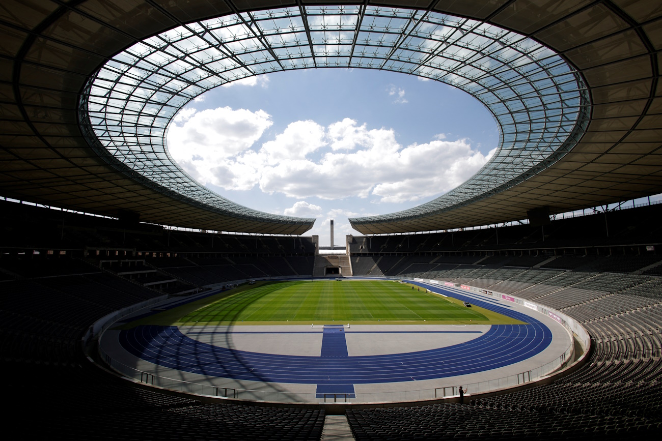 A view of the Olympic Stadium ahead of the UEFA Euro 2024 in Berlin, Germany, May 16, 2024. REUTERS