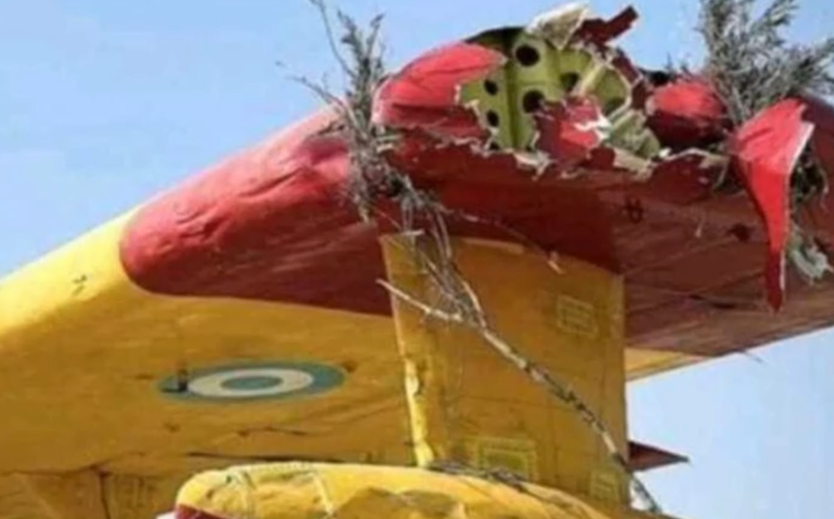 Φωτογραφία – ντοκουμέντο από το χτυπημένο Canadair που επιχειρούσε στη φωτιά της Ναυπακτίας