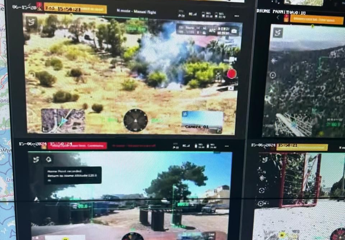 Με 25 drones η Πυροσβεστική ερευνά για πυρκαγιές όλη την Αττική