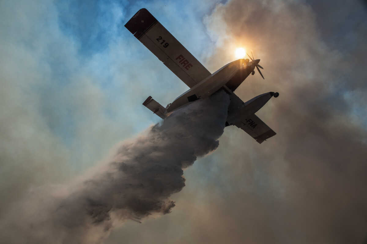 Φωτιά στο Ρέθυμνο και μήνυμα του 112 στους κατοίκους της περιοχής «Τρία Μοναστήρια»