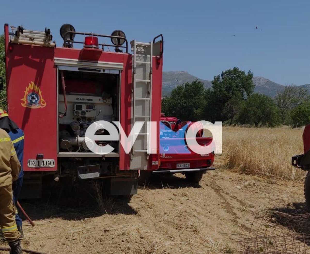 Φωτιά στην Πούντα Ευβοίας από σκαπτικό μηχάνημα – Ένας τραυματίας στο νοσοκομείο