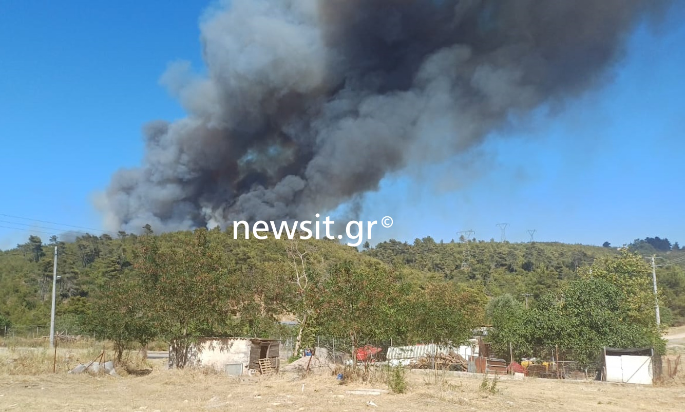 Φωτιά στη Σταμάτα, εντολή εκκένωσης από το 112 σε Αμυγδαλέζα και Γαλήνη