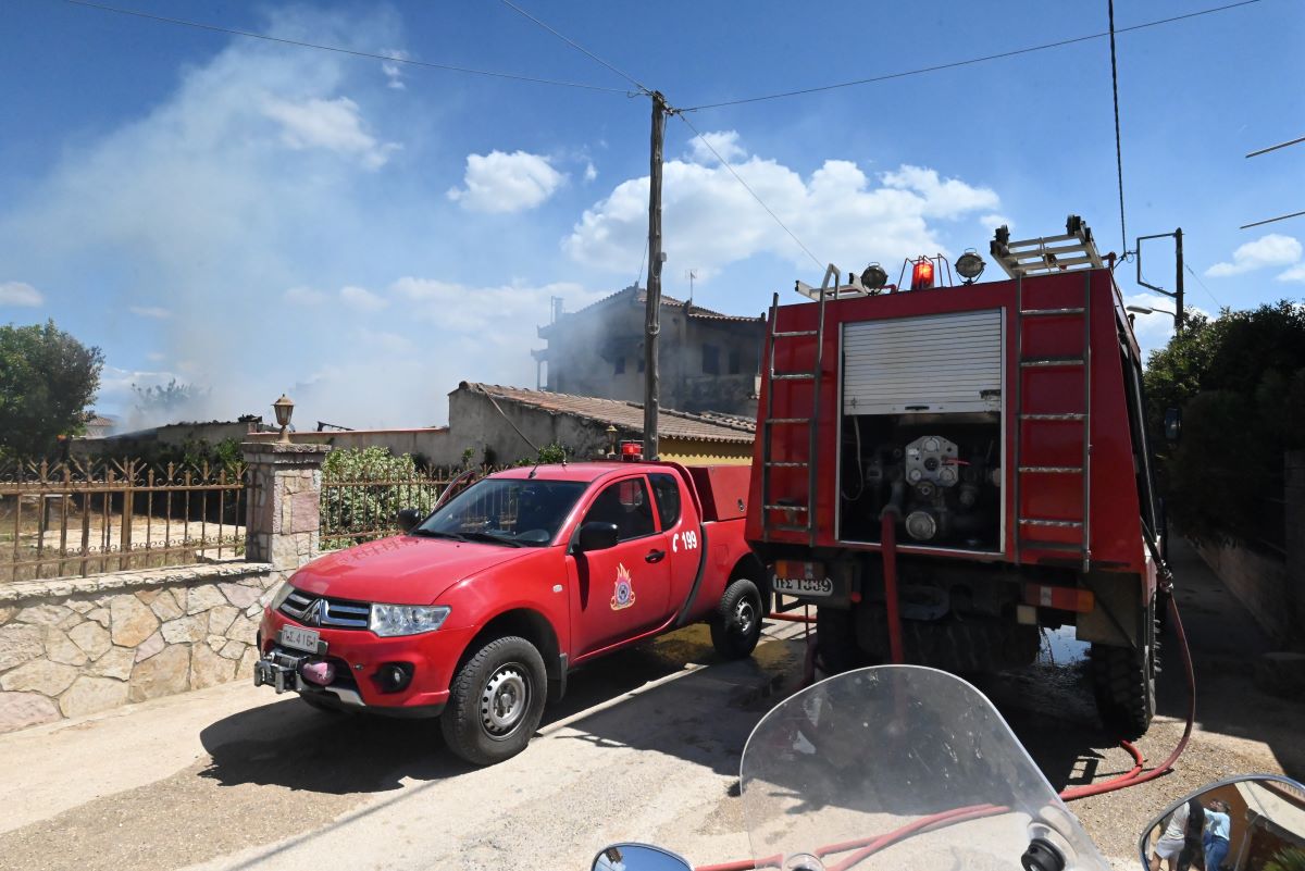 Φωτιά στο Πλατύ Μεσσηνίας, χωρίς ενεργό μέτωπο η πυρκαγιά στο Πεταλίδι