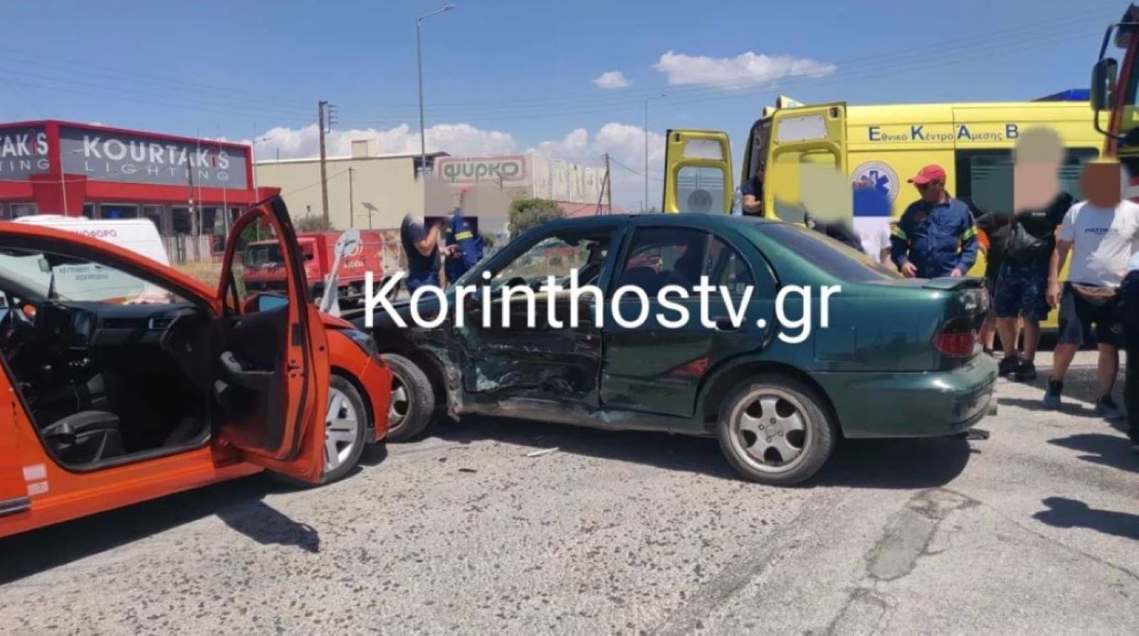 Κόρινθος: Τροχαίο με 3 τραυματίες στον Ισθμό