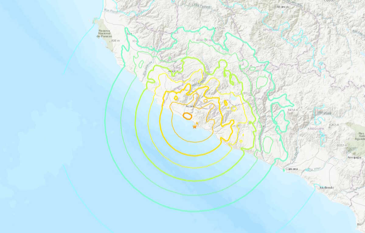 Σεισμός 7,2 ρίχτερ στο Περού και προειδοποίηση για τσουνάμι