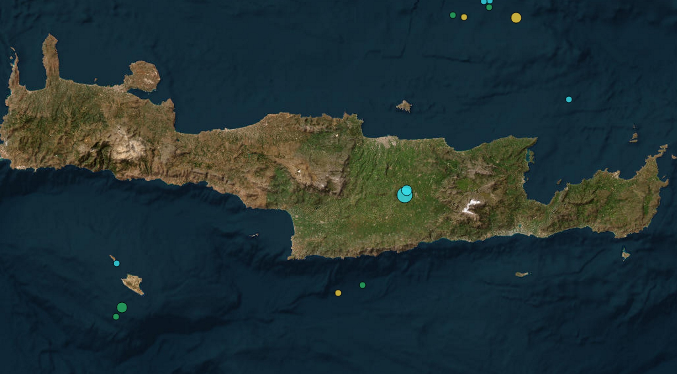 Σεισμός 4,2 Ρίχτερ στο Αρκαλοχώρι της Κρήτης, προηγήθηκε σεισμική δόνηση 3,6 Ρίχτερ